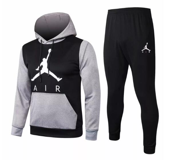 Jordan Black Training Suits Hoodie Sweater with Pants 2020/21